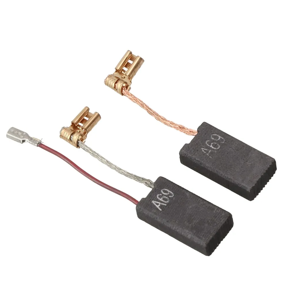 

GBH 5 40 Carbon Brushes 12.5x6.4x25.2mm 2pcs Black Carbon + Metal For 11235EVS (0611235739) Durable And Practical