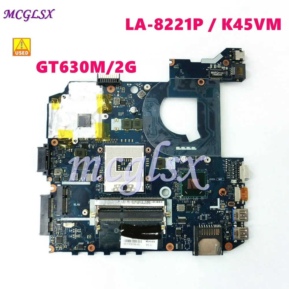 QCL40 LA-8221P GT630M 2G Ноутбук Материнская плата Asus A45V K45VD K45VM K45VJ K45VS материнская плата для ноутбука 100% протестирована