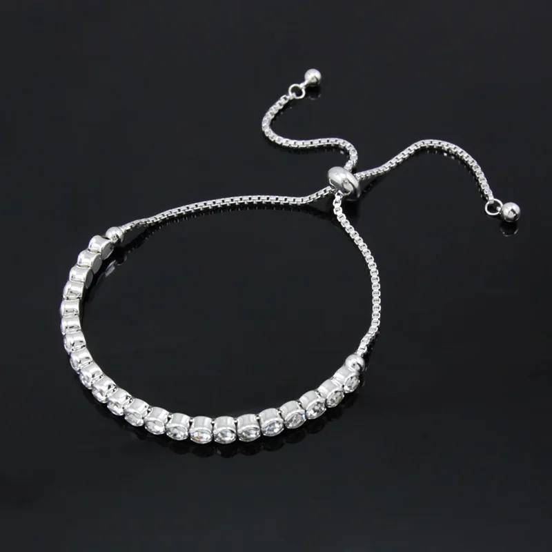 

Wholesale Hip Hop Tennis Chain Jewelry Hot Selling Crystal Alloy Bracelet brk04
