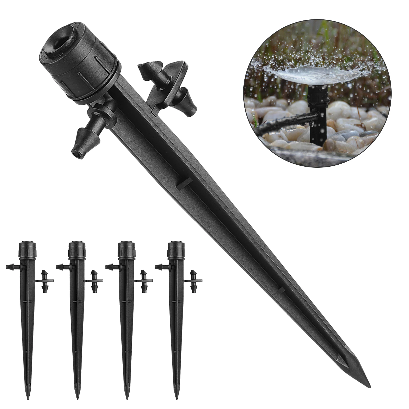 50 шт. капельная эмиттеры для полива регулируемый крючок потока воды заглушка