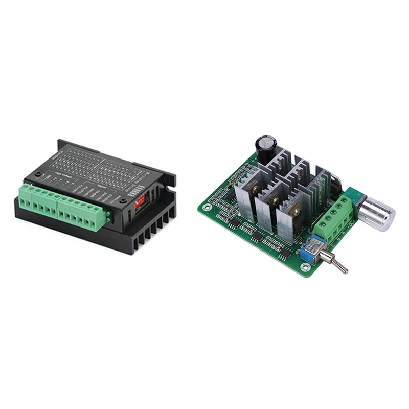 

4 Pack TB6600 4A 9-42V Stepper Motor Driver CNC Controller with BLDC Three-Phase Sensorless Brushless Motor 5-36V