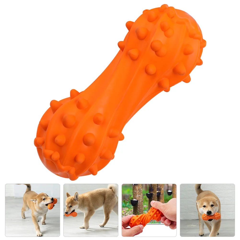 

Dogtoys Pet Molar Chewing Puppy Chewteething Interactive Squeakyaggressive Chewers Bone Cat Bite Rubber Chewer Supplies House