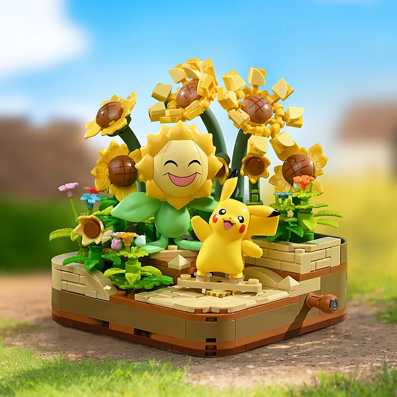 Новые строительные блоки Keeppley покемон Пикачу серия Partner Psyduck Slowpoke лоскутная