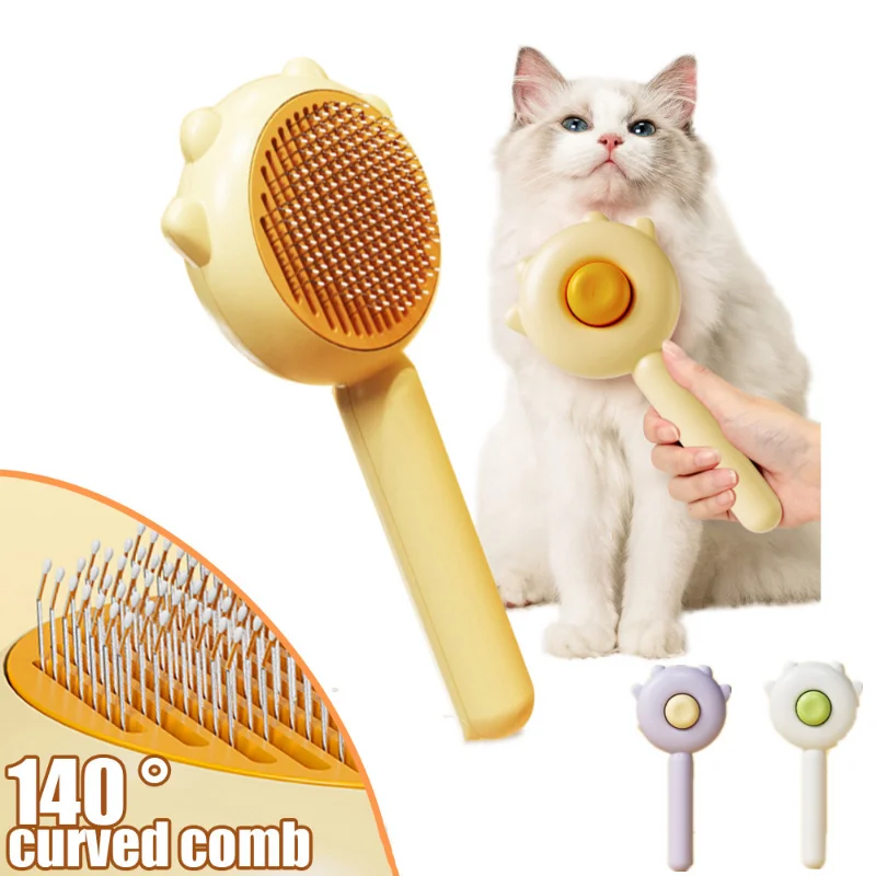 

Comb Pet Supplies Remove Hair Accessories Pet To 140 Hair ° Cat Dog Comb Brush Grooming Floating Pet Remover Cat Comb Needle