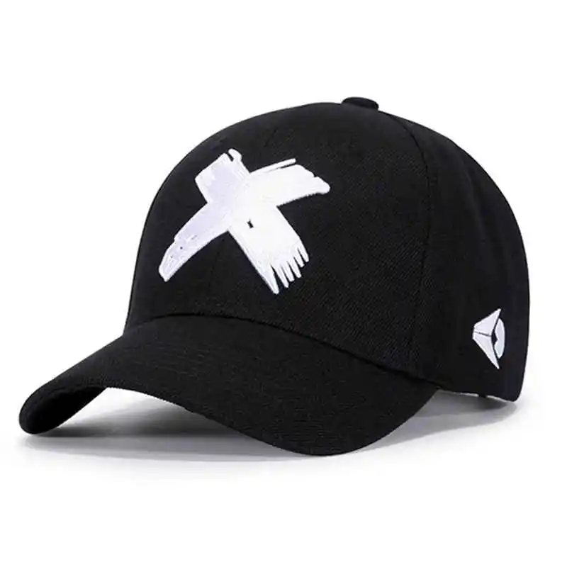 

Baseball Cap Men Dad Hat Women Casual Embroidery X Caps Bend Visor Adjustable Cotton Male Bone Black Hat Bone Garros