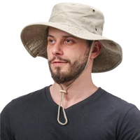 new unisex cotton washed large bucket hat mens outdoor mountaineering sun hat casual hiking fishing hat bonnet