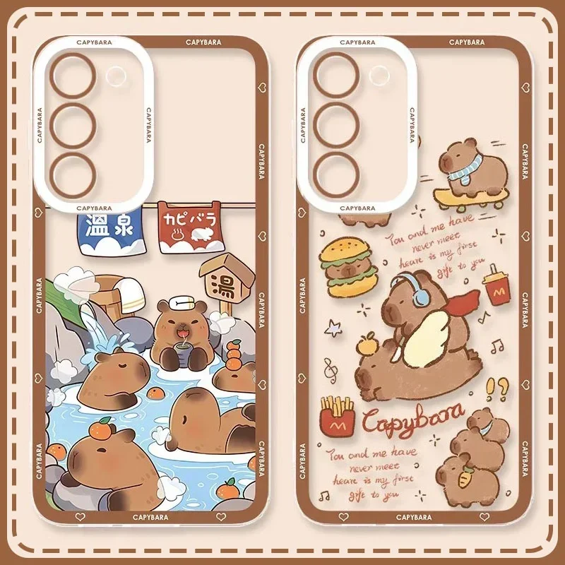Мягкий силиконовый чехол Animal Capybara для Xiaomi Redmi Note 13 12 11 Pro Plus 4G 5G 12S 11S 10 10S 9 9S 8 13C 12C 10C