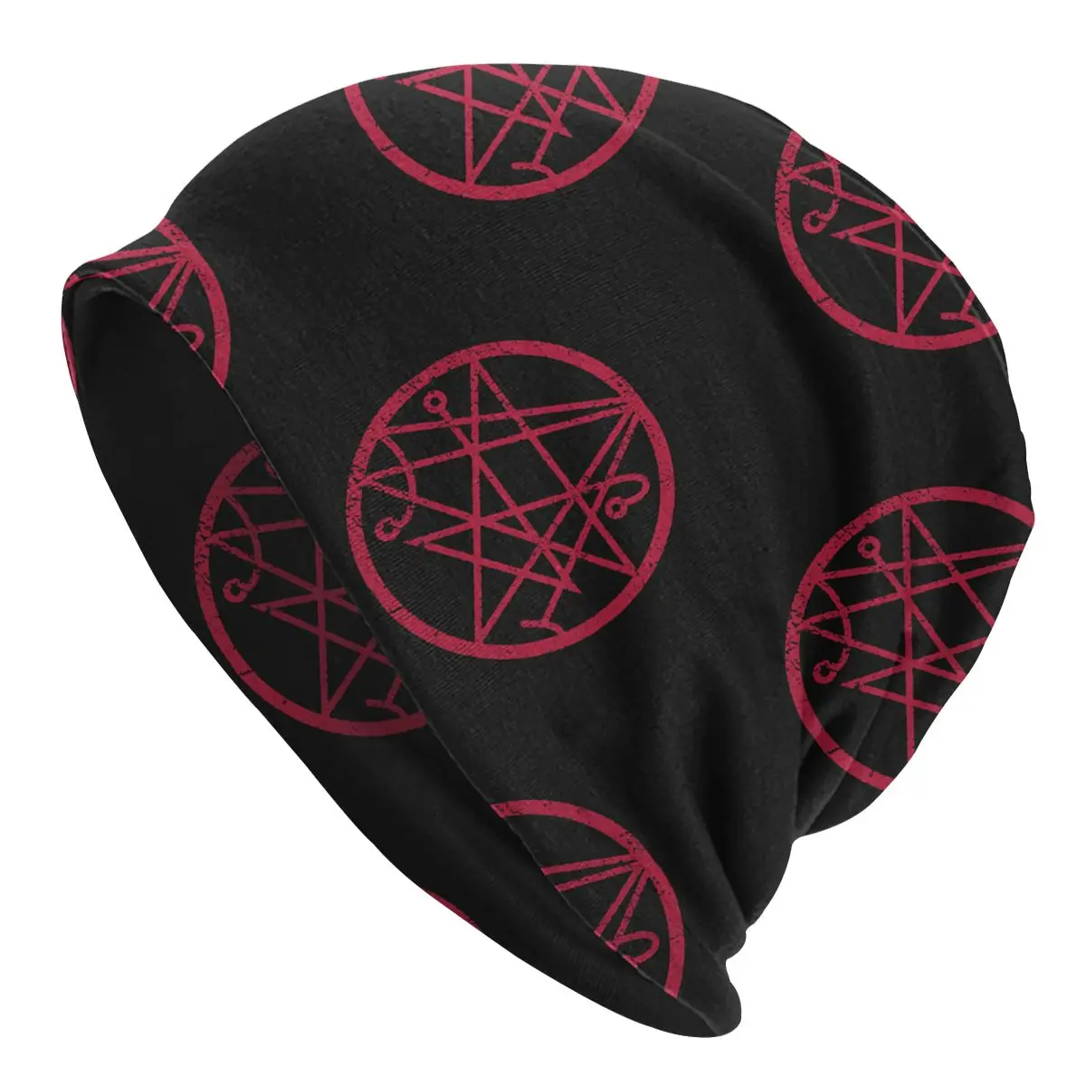 

Necronomicon Bonnet Hat Knitted Hat Hip Hop Autumn Winter Ski Call of Cthulhu Skullies Beanies Hats Unisex Adult Dual-use Caps