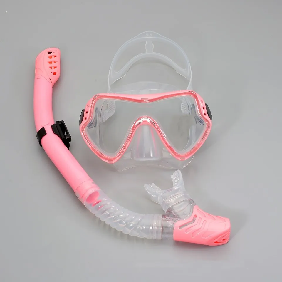 

Adult Snorkel Diving Mask Anti-Fog Tempered Glass Diving Mask 180° Panoramic Swimming Mask With Nasal Mask Suitable Diving Mask