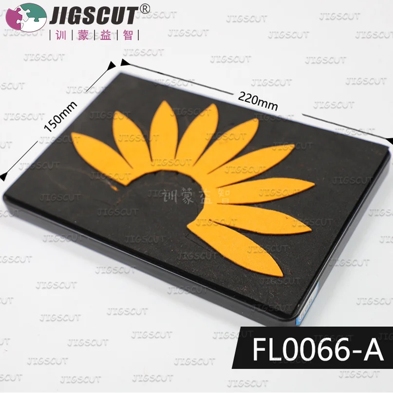 

Sun Flower die 15.8mm thick SMR-FL0066XXLA Wooden Steel Rule 150*220mm
