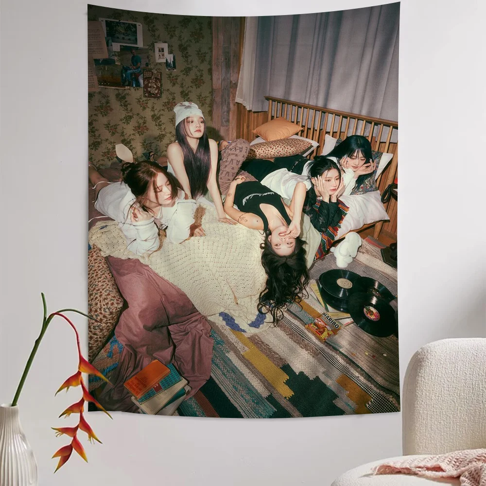 Kpop G-Gidle аниме гобелен искусство научная фантастика комната Домашний Декор