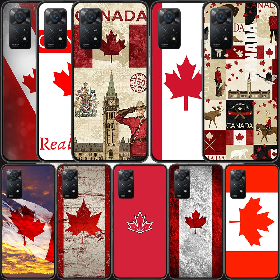 

Canada Maple Leaf Flag Silicon Call Phone Case For Xiaomi Redmi Note 11 Pro 11E 11S 4G 11T 10 10S 9 9S 9T 5G 8 8T 7 6 5 4 4X Cov