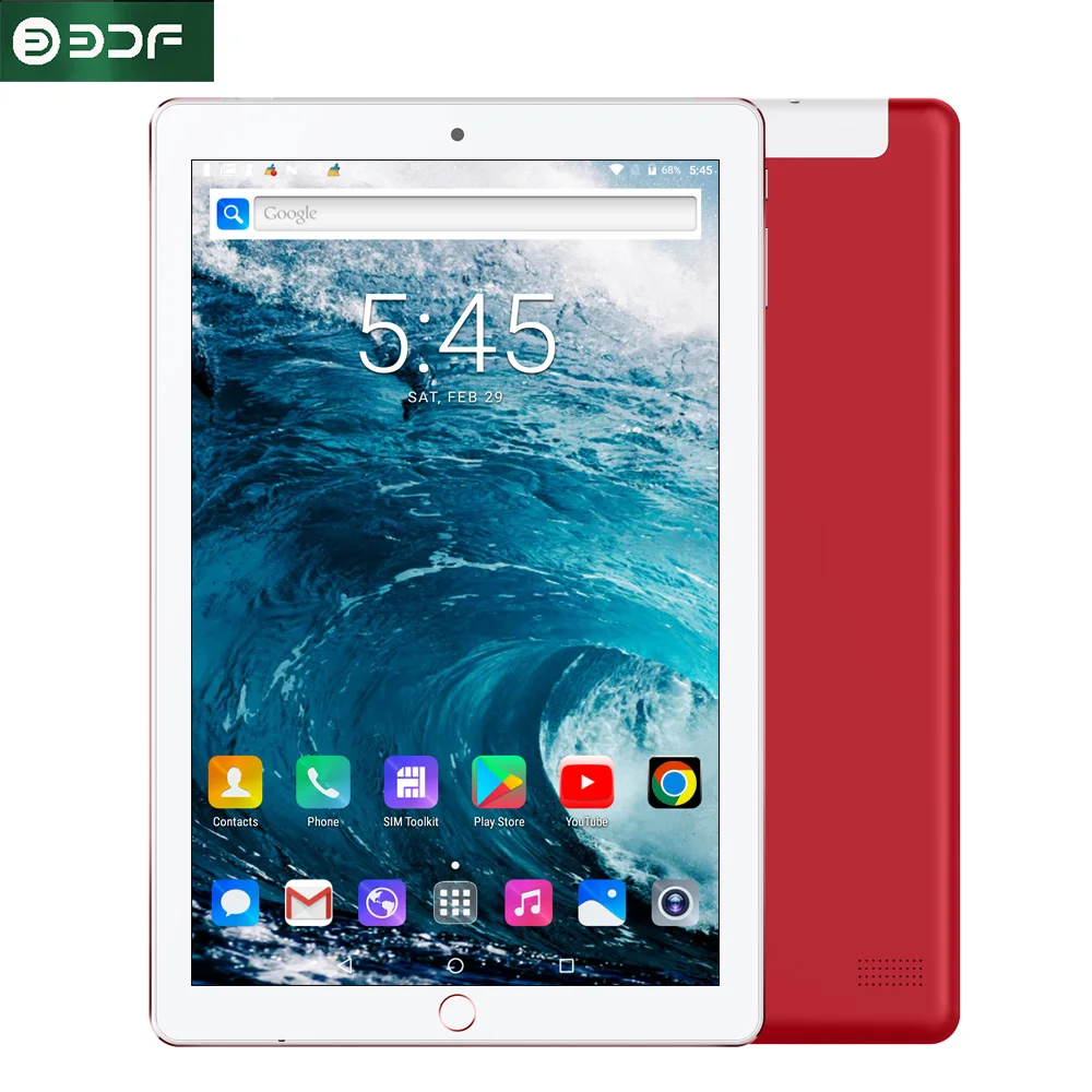 BDF 10 Inch Android Tablet Pc Octa Core Dual Sim Card 3G and WiFi Bluetooth Touch Tablet Android 9 Google Play Store 32GB