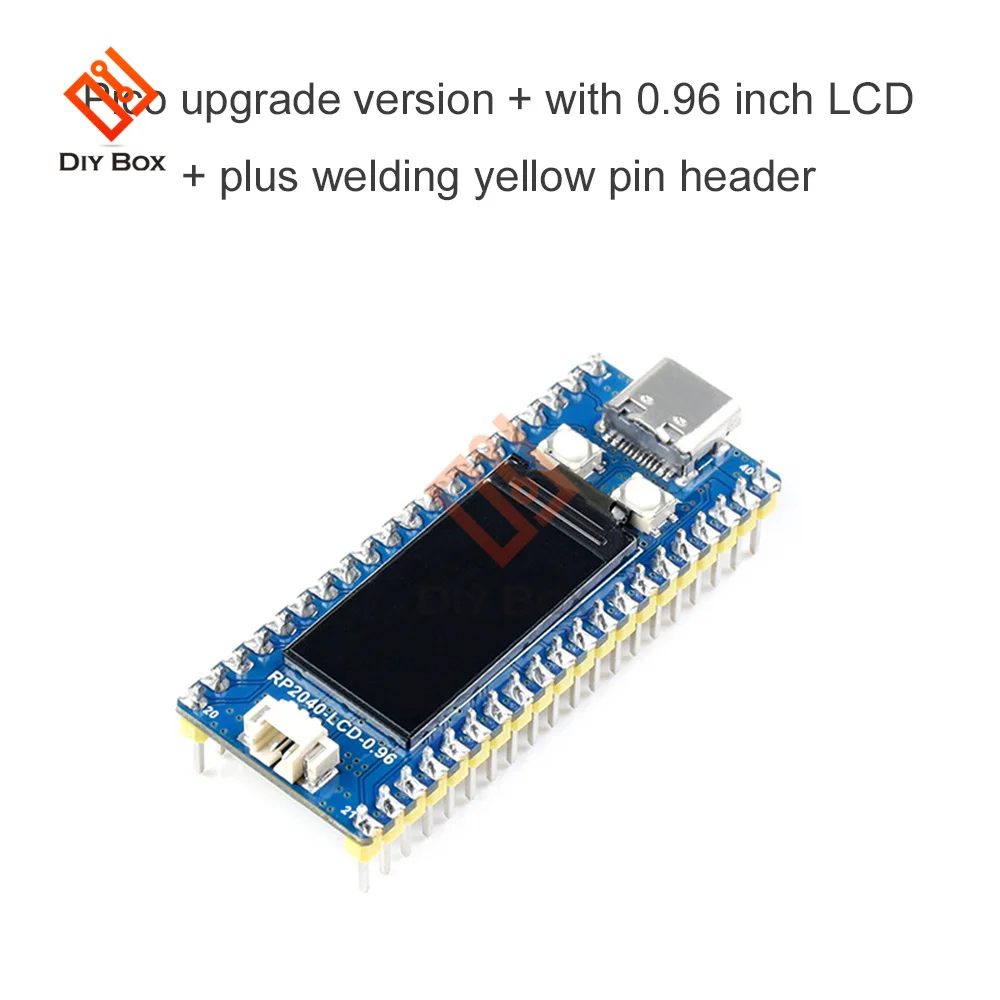 

Waveshare RP2040 Development Board For Raspberry Pi Pico Dual-Core ARM Cortex M0 133Mhz Module With 0.96 Inch LCD