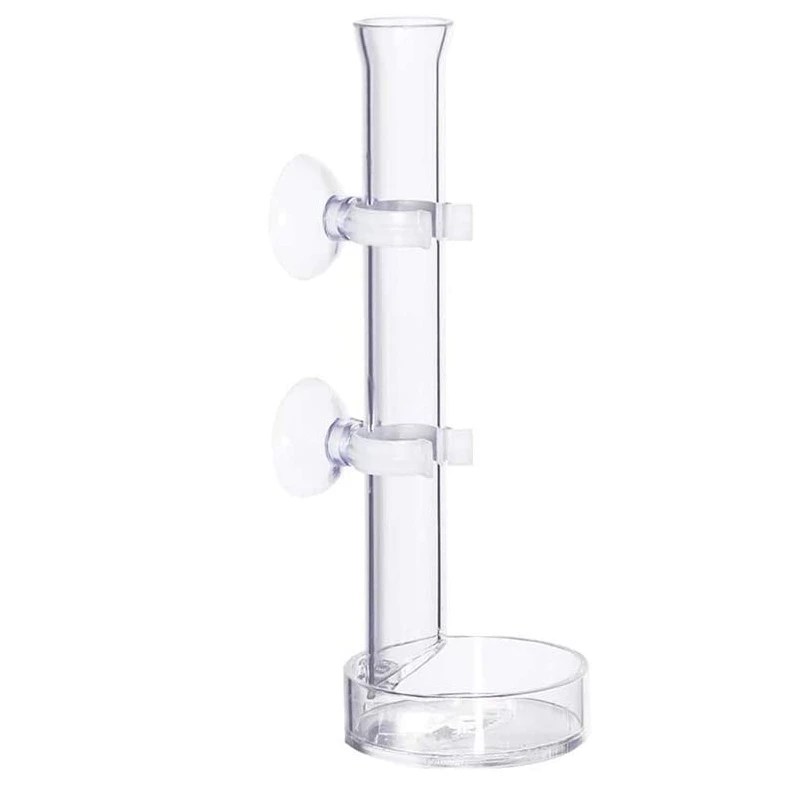 

Aquarium Feeding Tube, Glass Fish Tube Aquarium Feeding Tube Fish Shrimp With Fish Feeding Bowl And 2Pcs Suction Cups