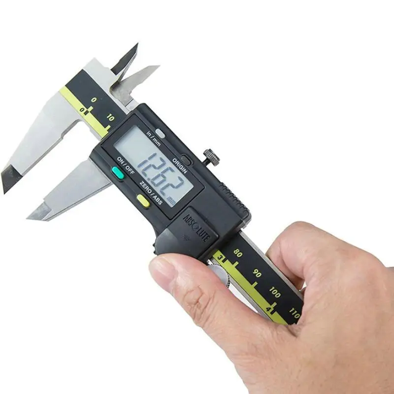

AOS Mitutoyo Absolute Digital Caliper LCD Vernier Calipers 6in 0-150mm 500-196-30 200mm 300mm Measuring Tools Stainless Steel 70