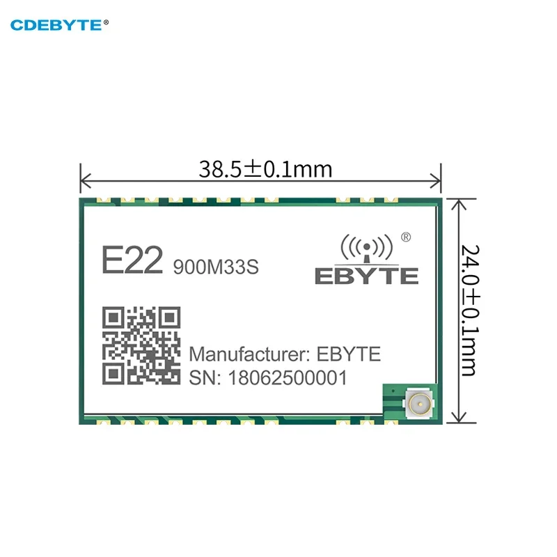 Фото SX1262 LoRa с расширенным спектром 32 м, высокоточный беспроводной модуль TCXO, 868/915 МГц, CDEBYTE E22-900M33S, модуль SPI 33 дБм SMD 16 км №2