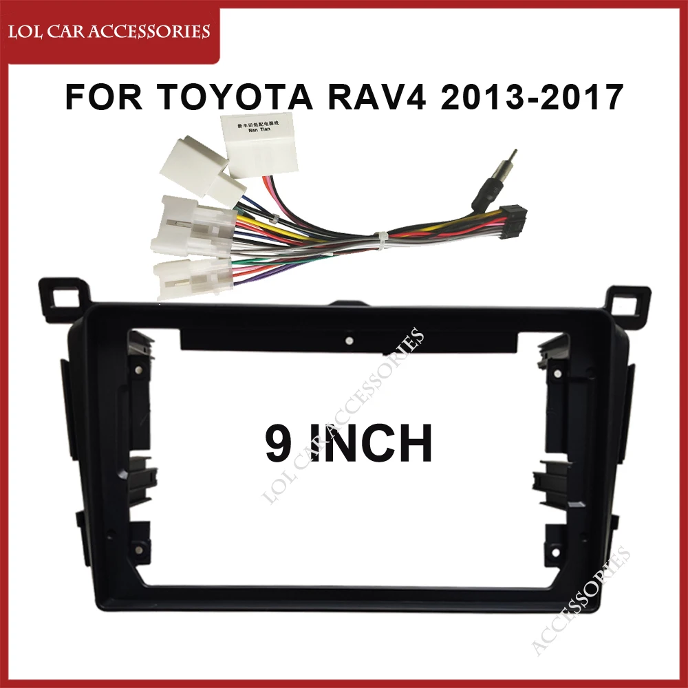 9-дюймовая панель Fascia Для TOYOTA RAV4 2013-2017 автомобильное радио стерео Android MP5 Wi-Fi
