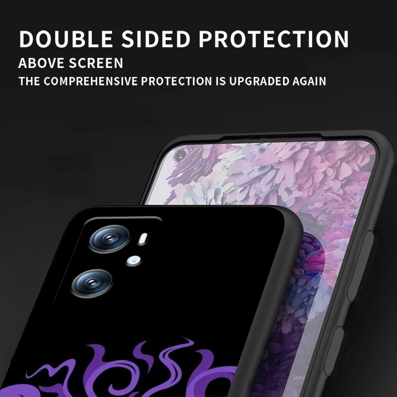 P-Pokemons G-Gengguis мультфильм для OPPO Find X6 X5 X3 A54S A5 A94 A16 A53S A57 A74 A72 A98 A78 A96 A9 5G черный мягкий