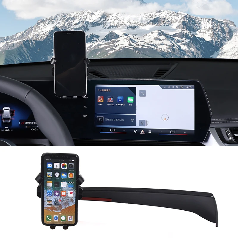 

For BMW X1 U11 2023-2024 Car Mobile Phone Holder Central Control Display Screen Mount GPS Navigation Bracket Stand Accessories