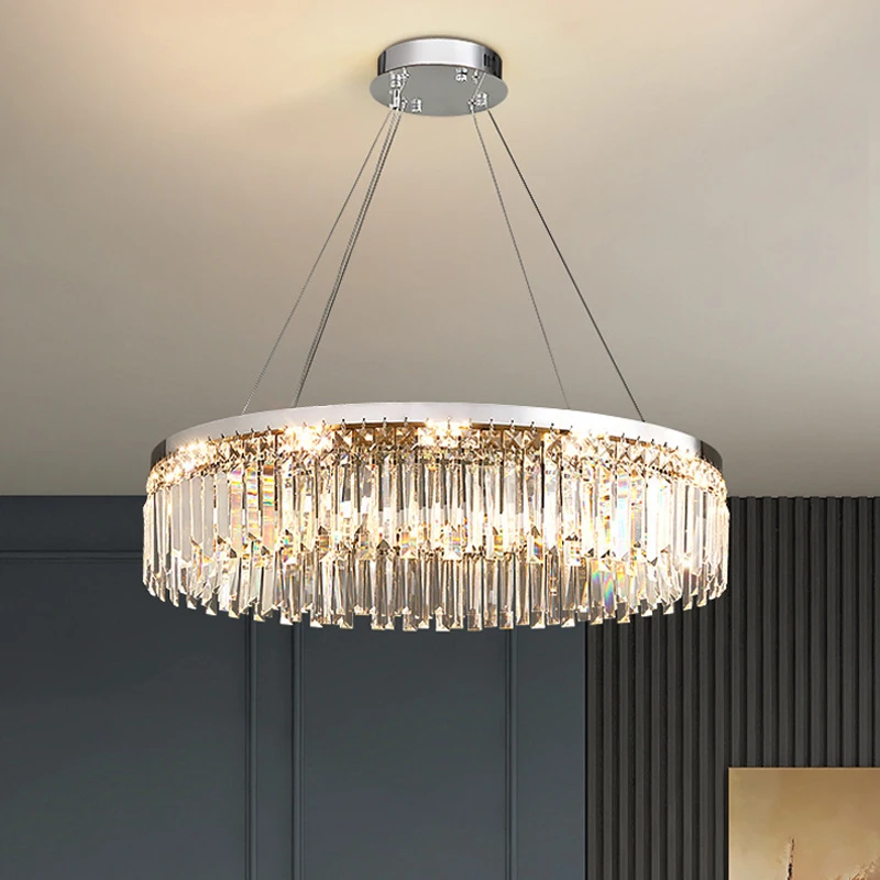 

Led Art Chandelier Pendant Lamp Light Room Decor Modern Luxury Crystal Home Lustre Indoor Fixture