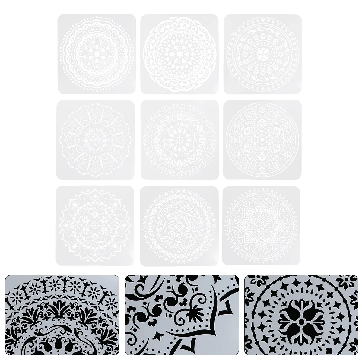 

Stencil Mandala Stencils Painting Template Flowerart Dotting Tool Drafting Craft Drawing Coloring Scrapbooking