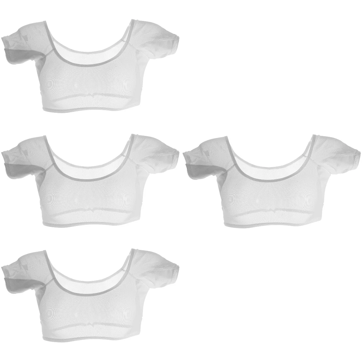 

4pcs Reusable Armpit Sweat-proof Vest Washable Underarm Sweat Vest Women Armpit Sweat Vest