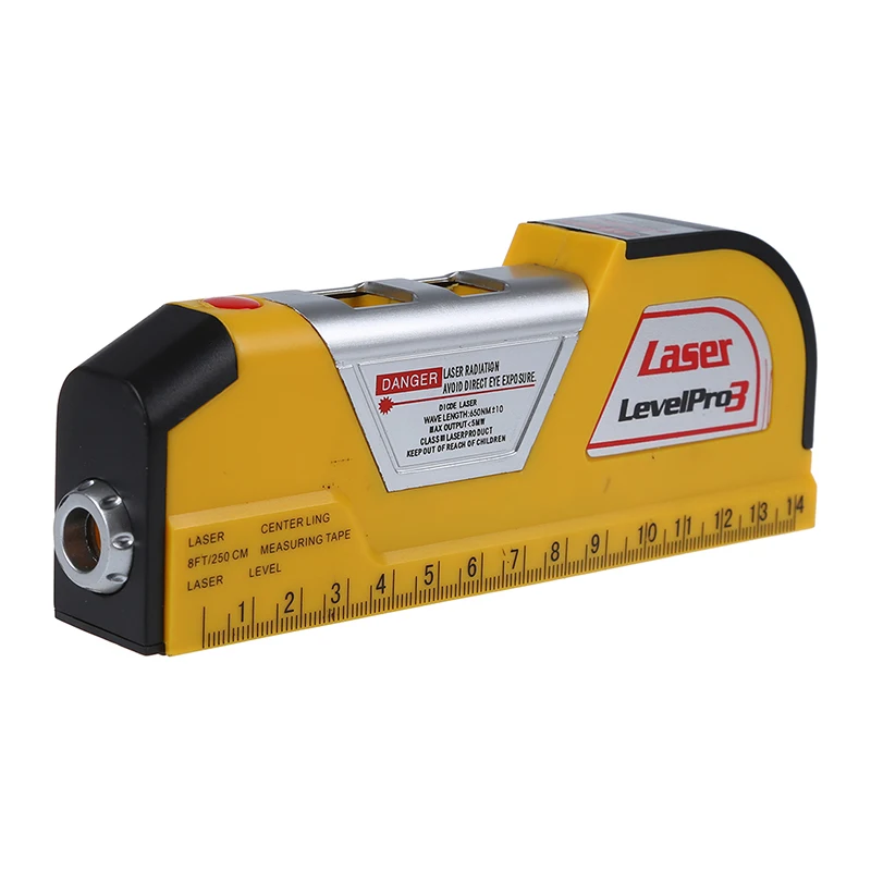 

Generic LV02 Level Horizon Vertical Measure Tape 8FT Aligner Multipurpose Ruler Yellow