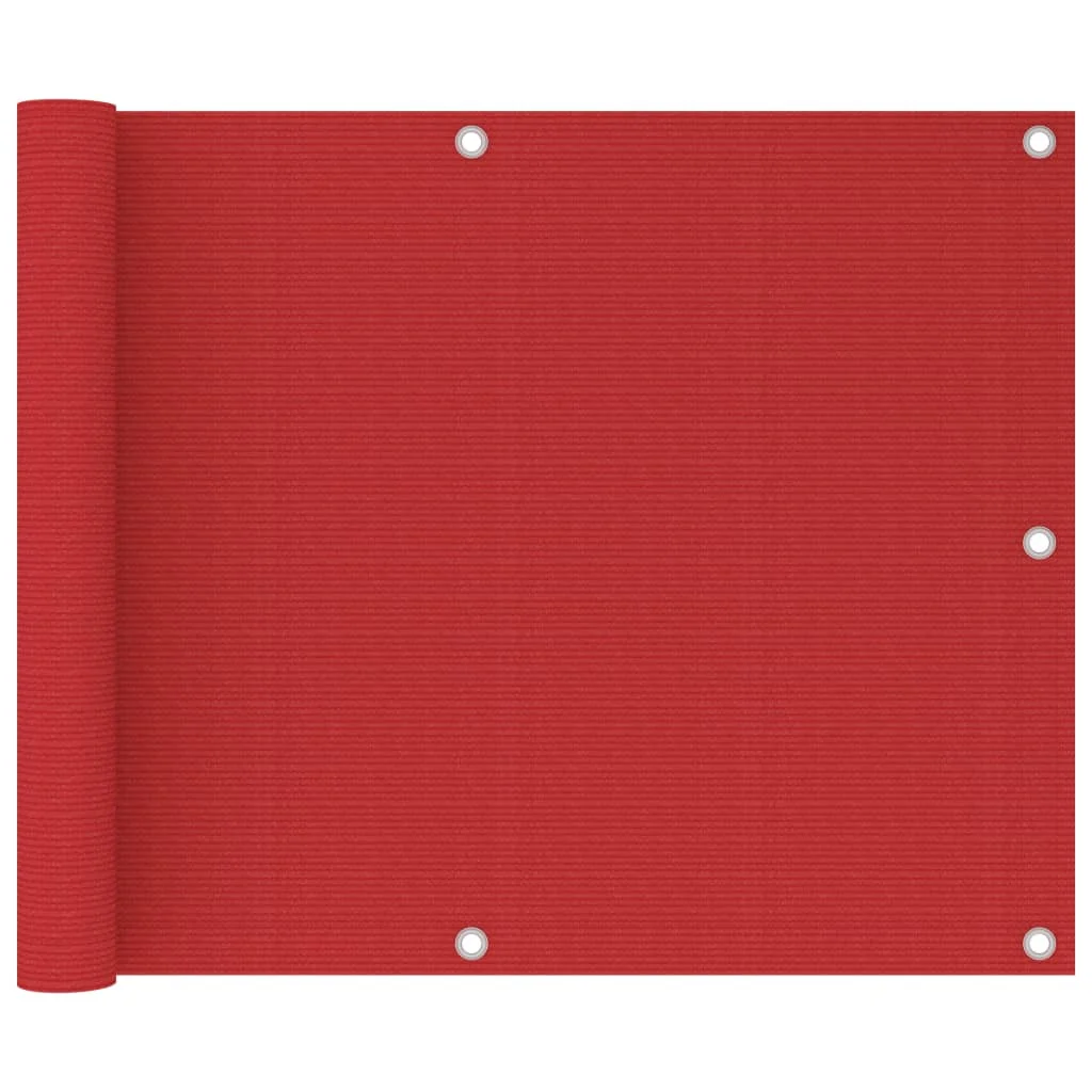 

Balcony screen red 75x600 cm HDPE