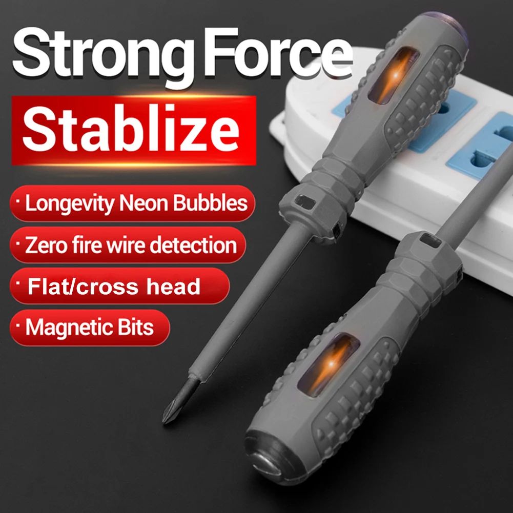

Electric Voltage Tester Pen AC Non-contact Induction Test Pencil Voltmeter Power Detector Electrical Screwdriver Voltage Meter