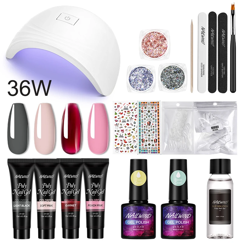 

NAILWIND Gel Polish Set Poly Nail Gel For Extension Nail Manicure Kit Acrylic Varnish Hybrid Nail Art UV Led Accessories Tools
