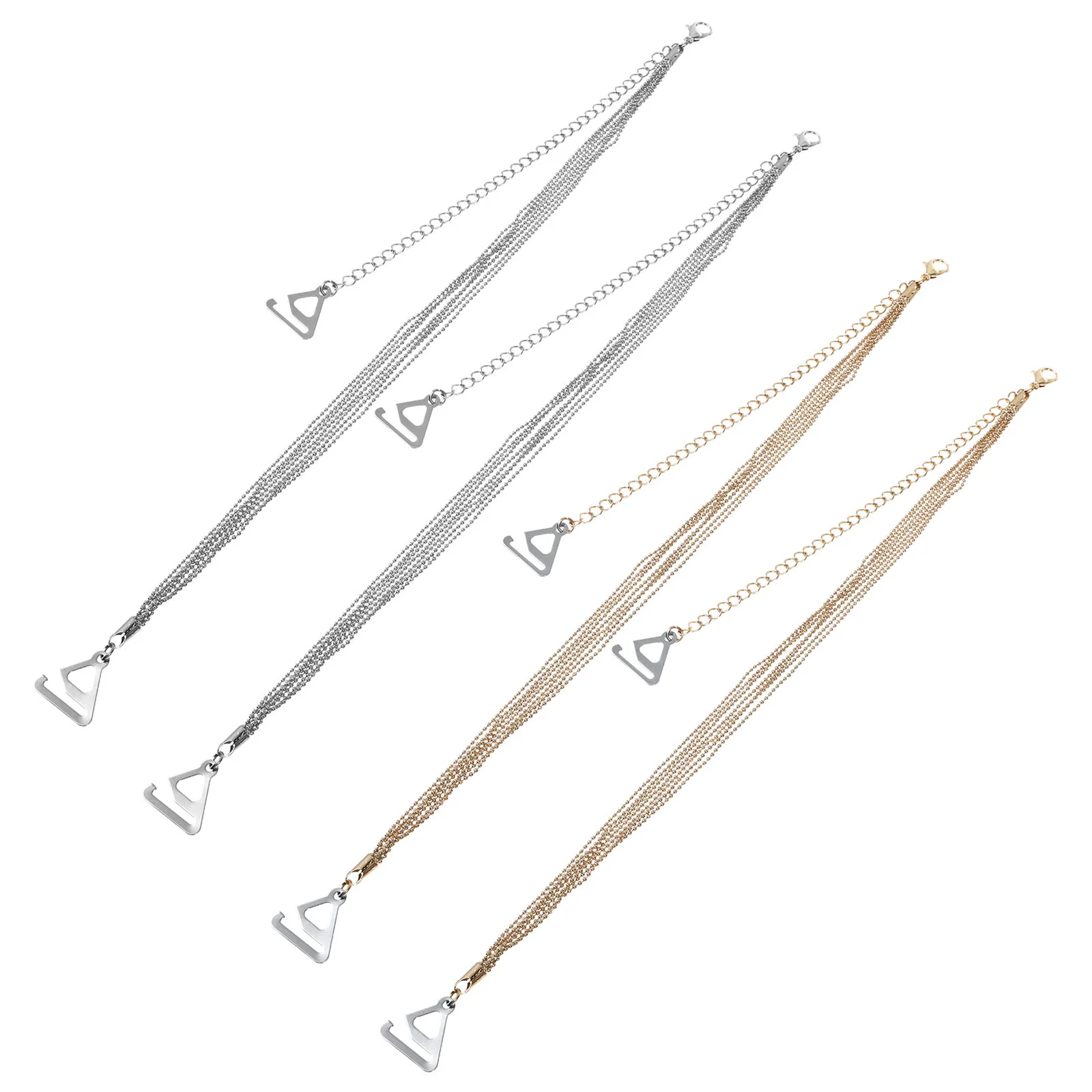 

2 Pairs Pearl Straps Adjustable Straps Women Pearl Straps for Wedding