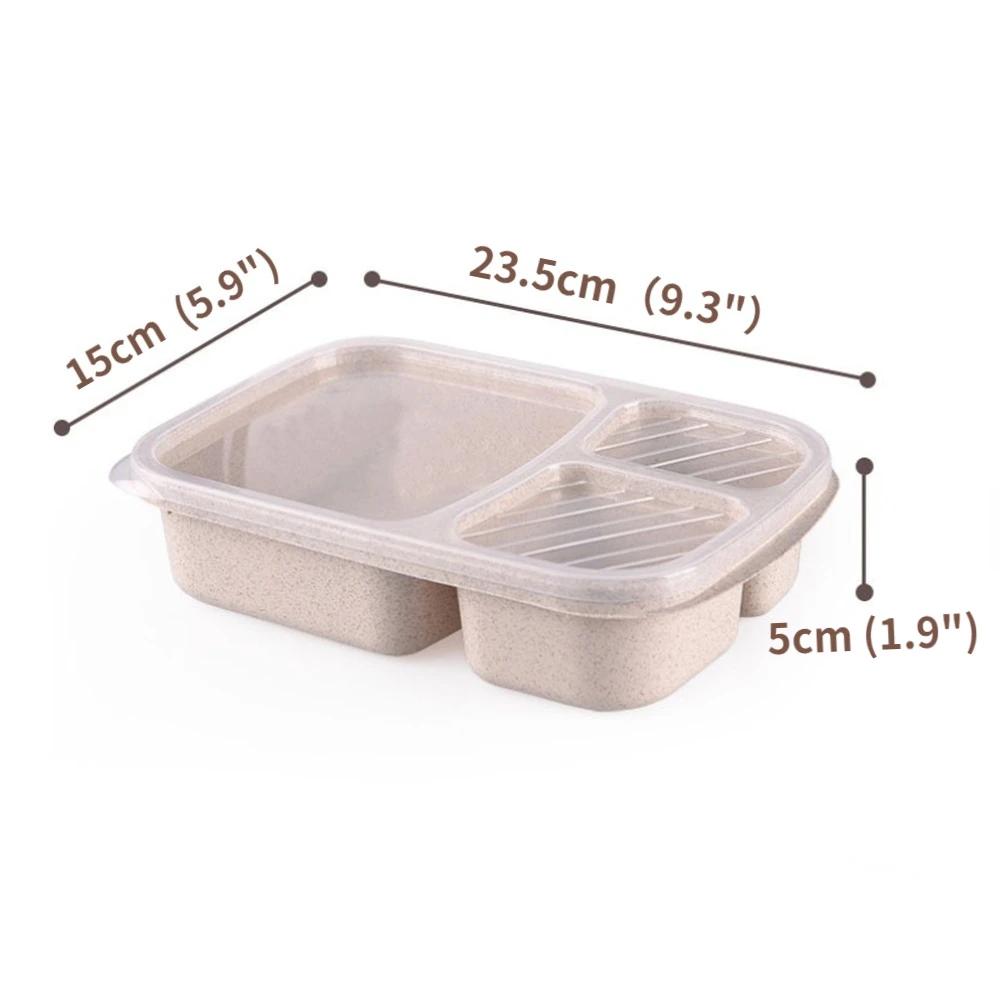 Ланч-бокс из пшеничной соломы пищевой контейнер отдельный бенто термостойкий