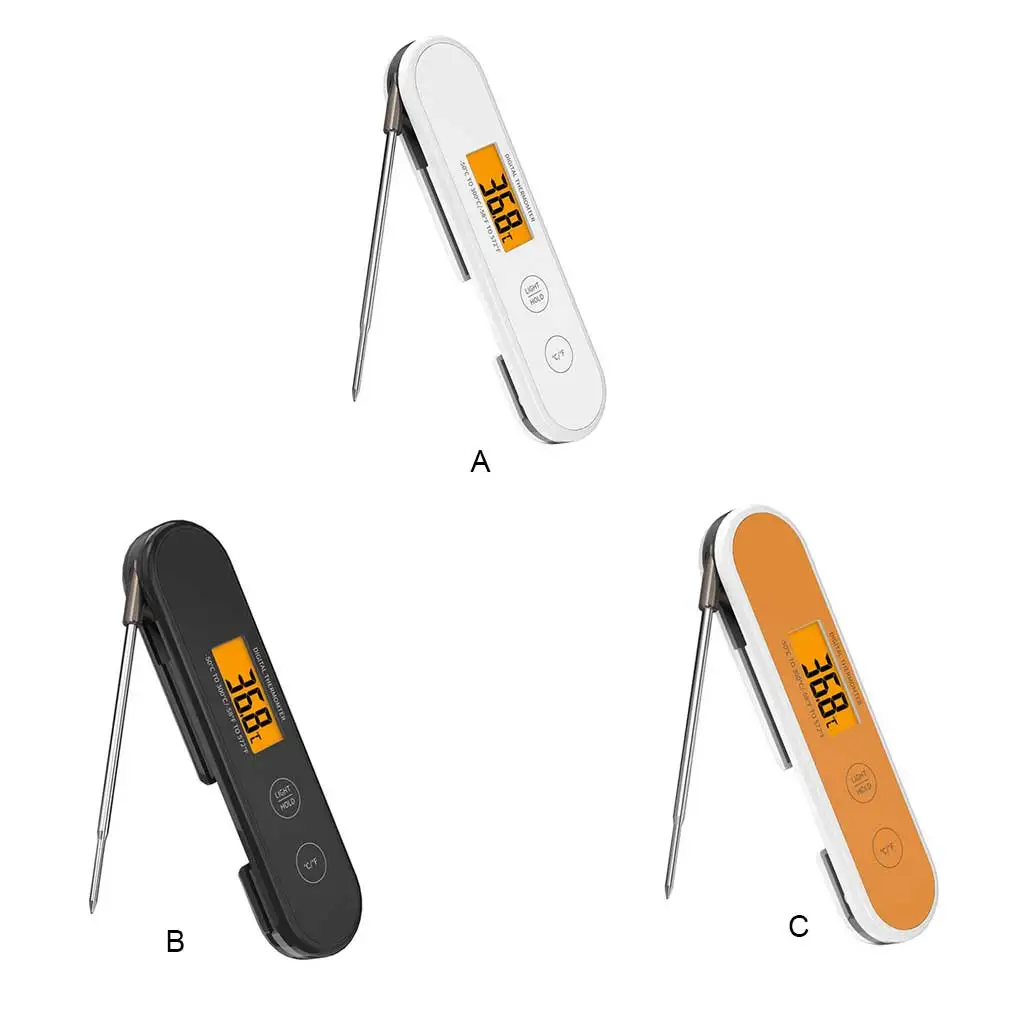

Цифровой термометр, Пластиковый прибор для приготовления мяса, гриль, датчик температуры, подсветка, прибор для приготовления пищи, бытовой белый