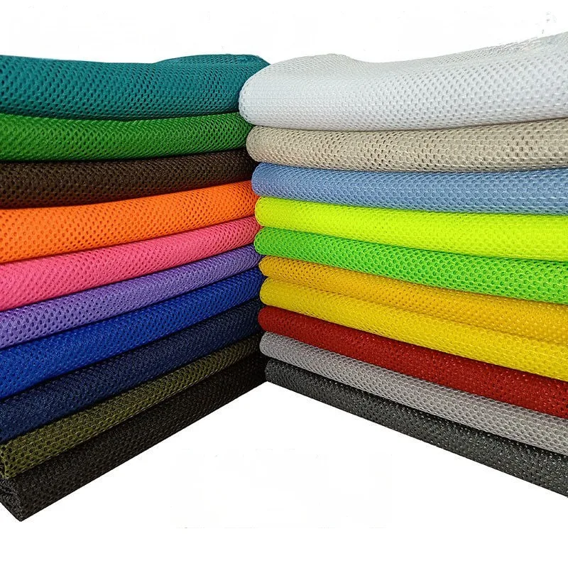 Высококачественная черная сетчатая ткань по метрам для кресел и сумок простая