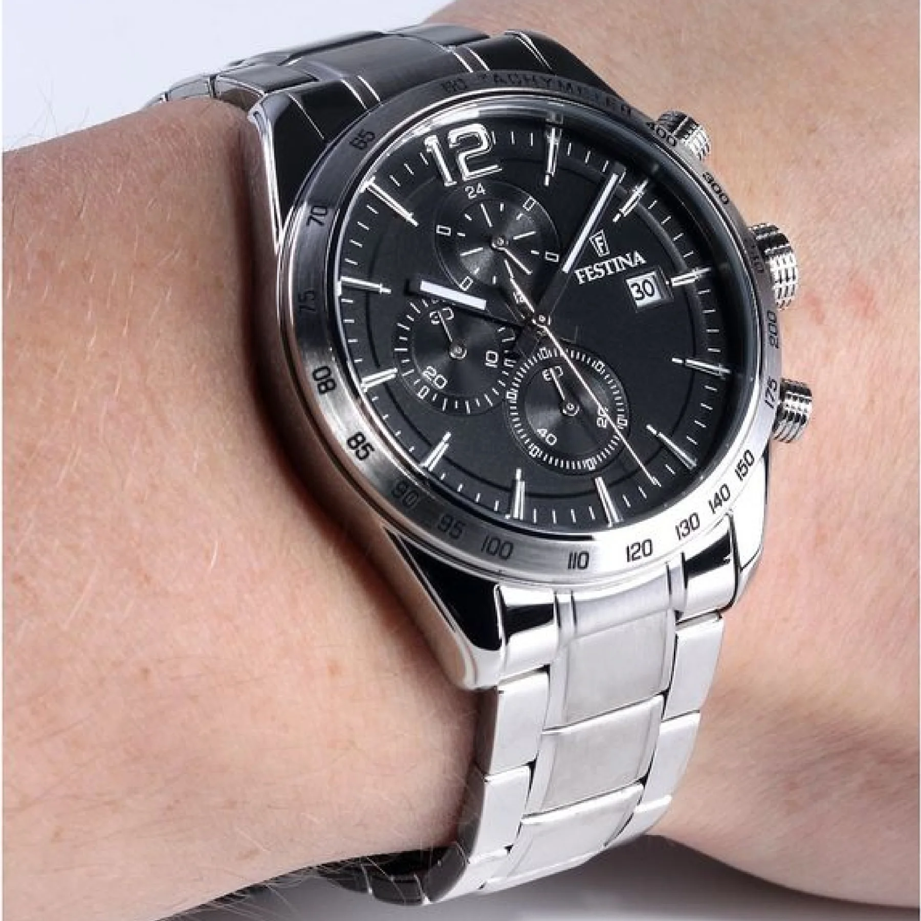 FESTINA F16759/4 мужские кварцевые наручные часы с секундомером тахиметром и апертурой