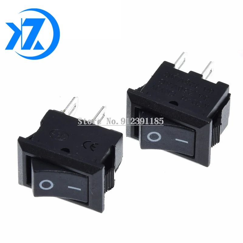 

10 шт. 10*15 мм SPST 2PIN ON/OFF G130 клавишный переключатель для лодки KCD11 3A/250V автомобильный приборной панели грузовика RV ATV дома
