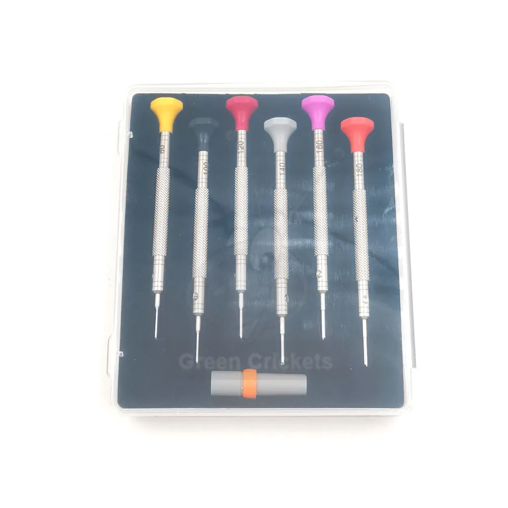 6 Pcs/Lot T Blade Watch Screwdriver Stainless Steel Screwdriver Watchband Movement Repair Tool Set With Extra Blades