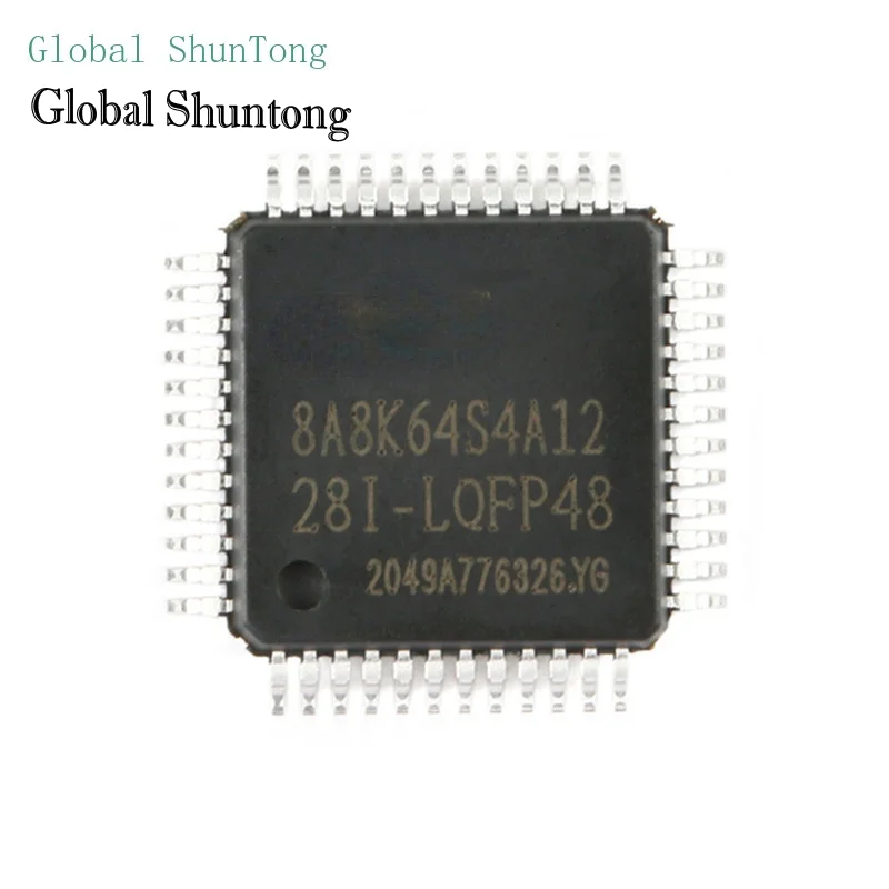 2pcs 8A8K64S4A12-28I-LQFP48 Single Chip Microcomputer Integrated Circuit Chip Original Genuine Patch 8A8K64S4A12 MCU IC