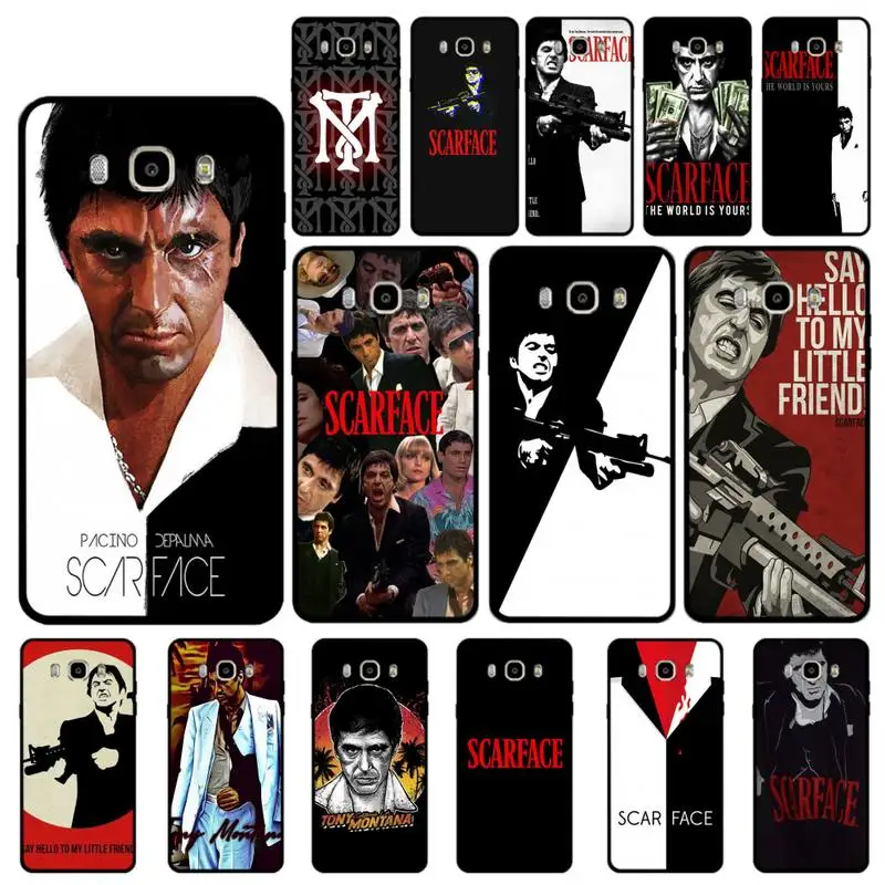 

MaiYaCa Fundas Scarface Tony Montana Phone Case for Samsung J 4 5 6 7 8 prime plus 2018 2017 2016 J7 core