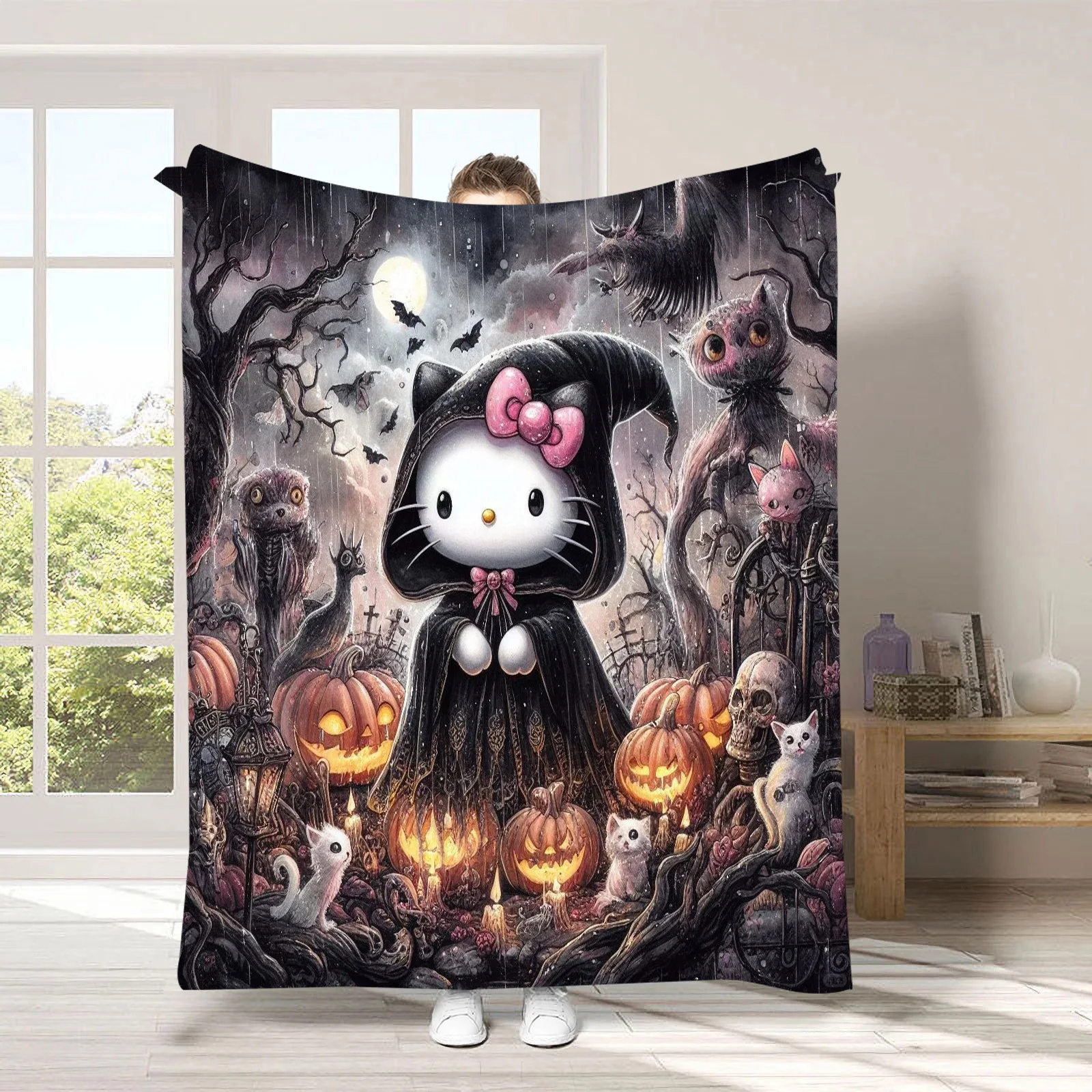 Утолщенное детское одеяло Hello Kitty на День святого Валентина для сна украшение