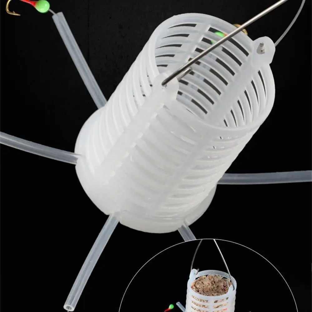 Маленький белый стержень Крючок сайры Осьминог Карп Рыболовные крючки снасти
