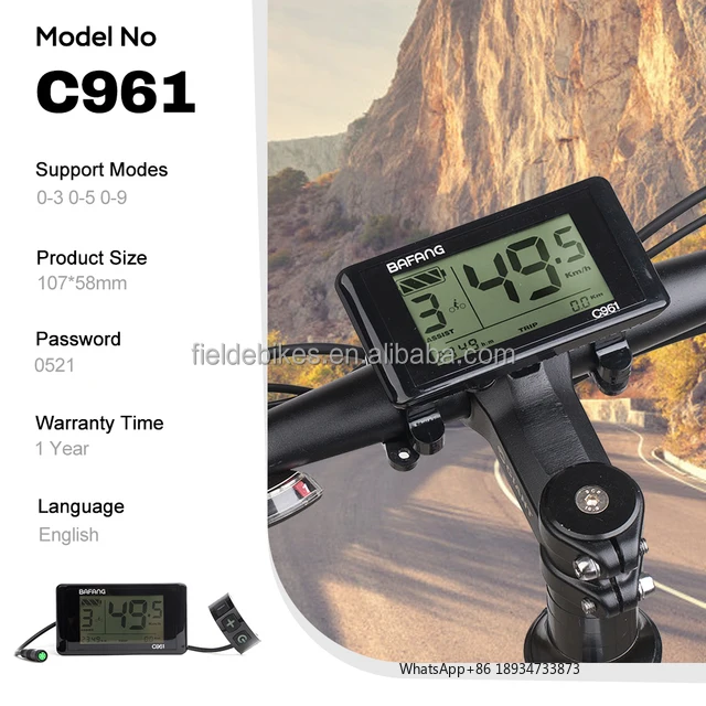 Bafang C961 ЖК-дисплей детали для преобразования электрического велосипеда