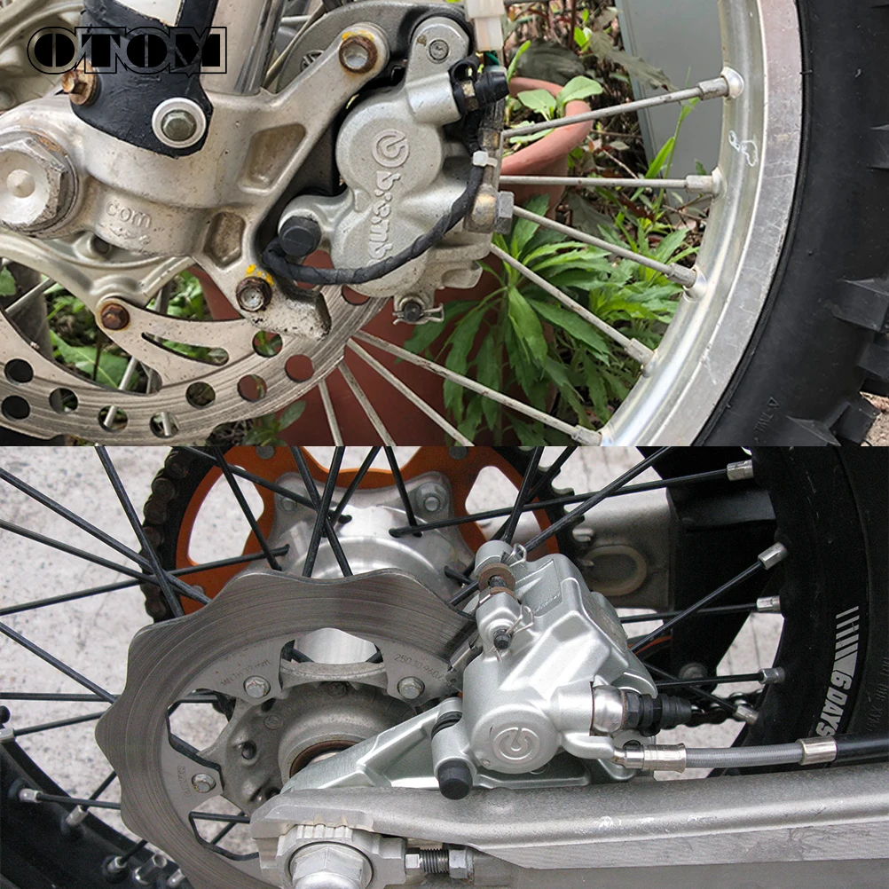 Фото OTOM для мотоциклов KTM Brembo: комплект для обслуживания пружин передних и задних тормозных суппортов, колодок, крышек, резиновых уплотнительных колец для моделей EXC, XC, MXC, SXS, XCW, FC. №3