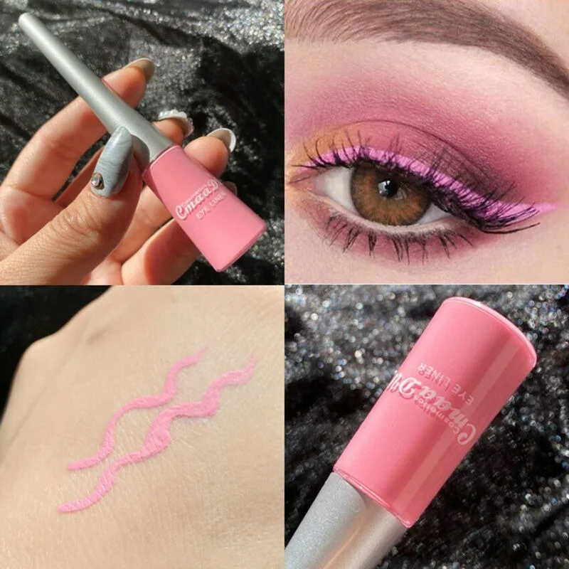 13 Colors Matte Liquid Eyeliner Colorful Waterproof Lasting Green White Blue Yellow Quickily Drying Eyes Makeup Tool |