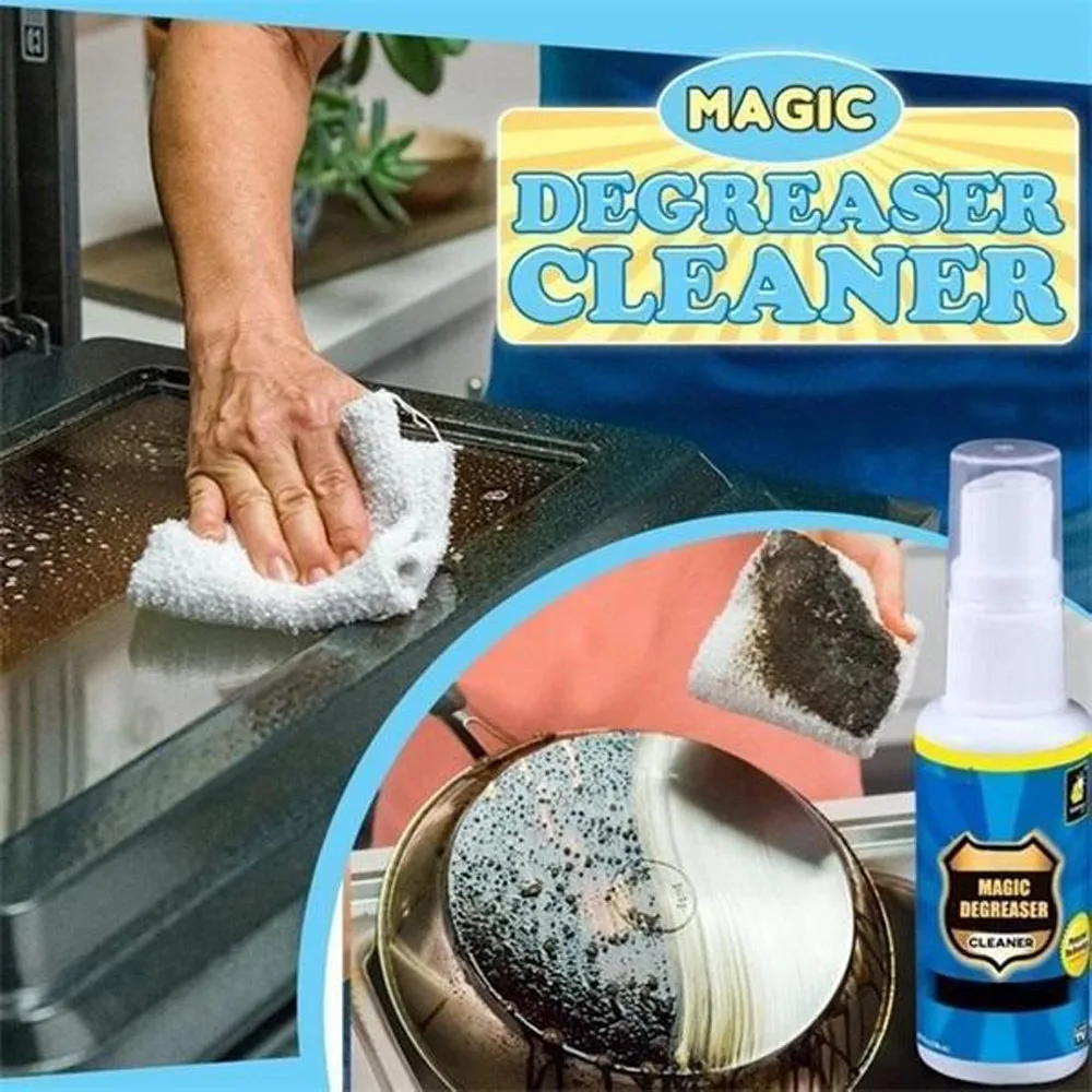 

30 /100ml Magic Degreaser Cleaner Spray Multi-Purpose Foam Pan Pan Rust Remover Stove Stain Cleaning Spray Wash Kitchen Cleaning