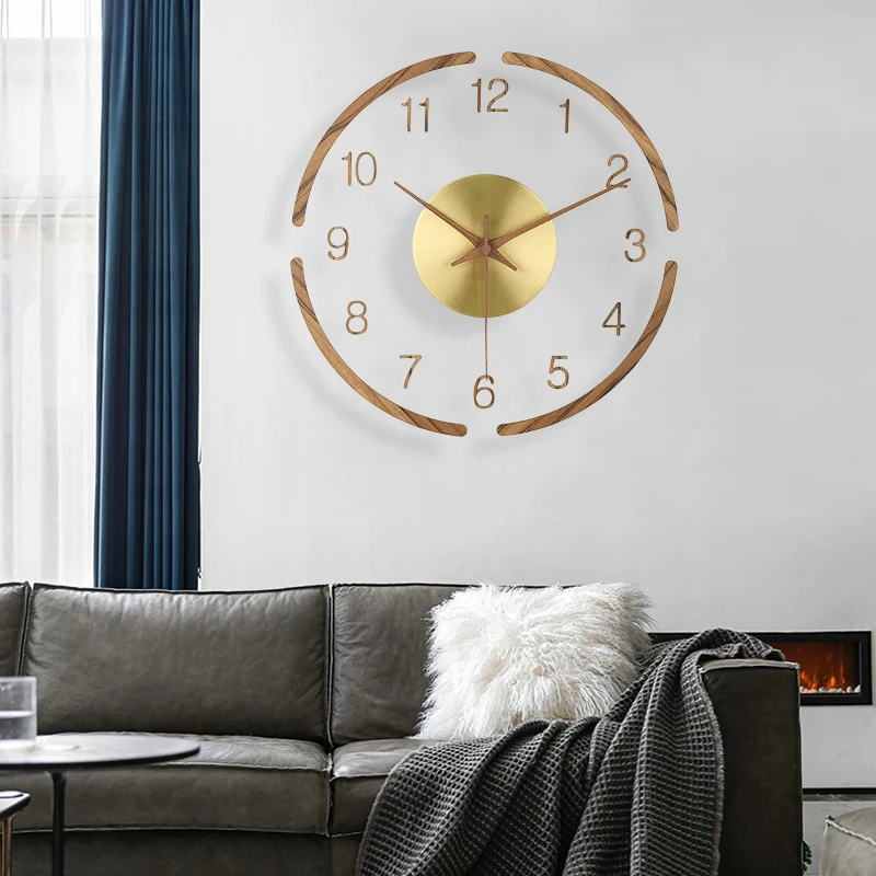 

Modern Interior Wall Clock Living Room Art Mural Bedrooms Design Minimalist Fashion Wall Watch Nordic Reloj Ornaments Home Decor