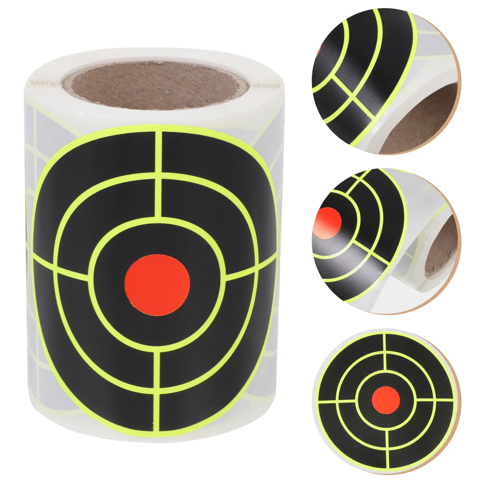 

200Pcs Splatter Stickers Roll Fluorescent Self- Adhesive Stickers Papers for Archery Bow Practice Training