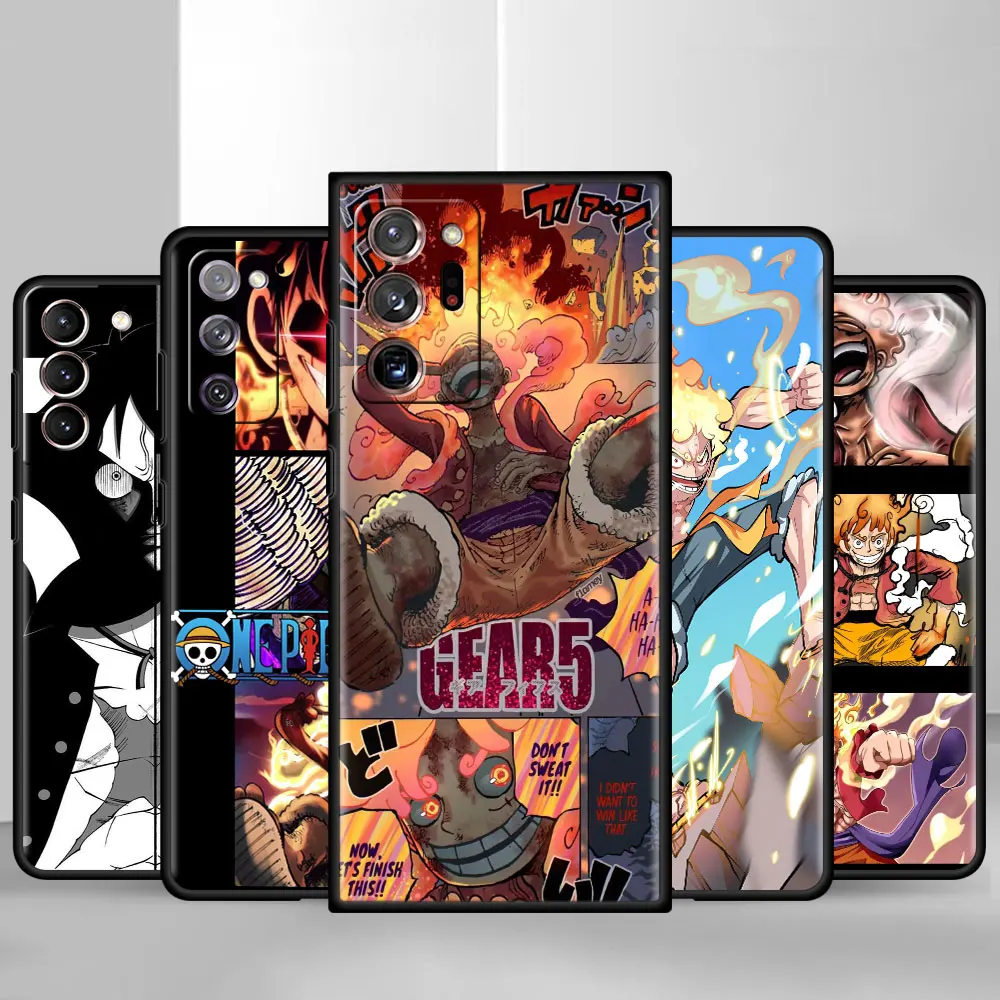 

ONE Japan Anime Case For Samsung Galaxy S22 Ultra S20 FE S21 S8 S9 S10 S22 S20 Plus Note 20 10 9 Black Soft Funda Cover