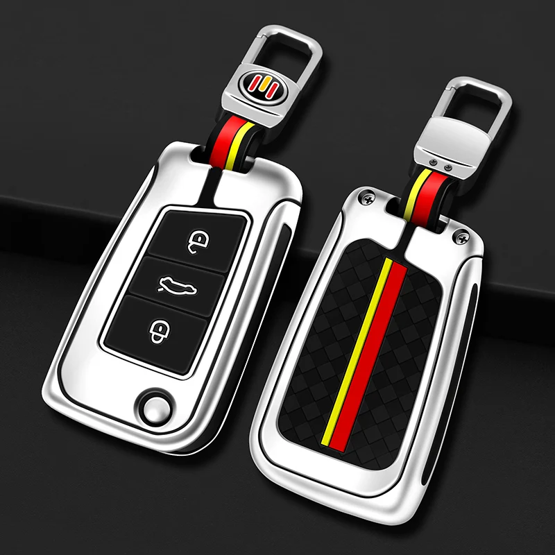 

Zinc Alloy Car Key Case Cover Shell Bag Fob Keychain for Volkswagen VW Polo Golf 7 MK7 Tiguan Passat Jetta E-golf Accessories